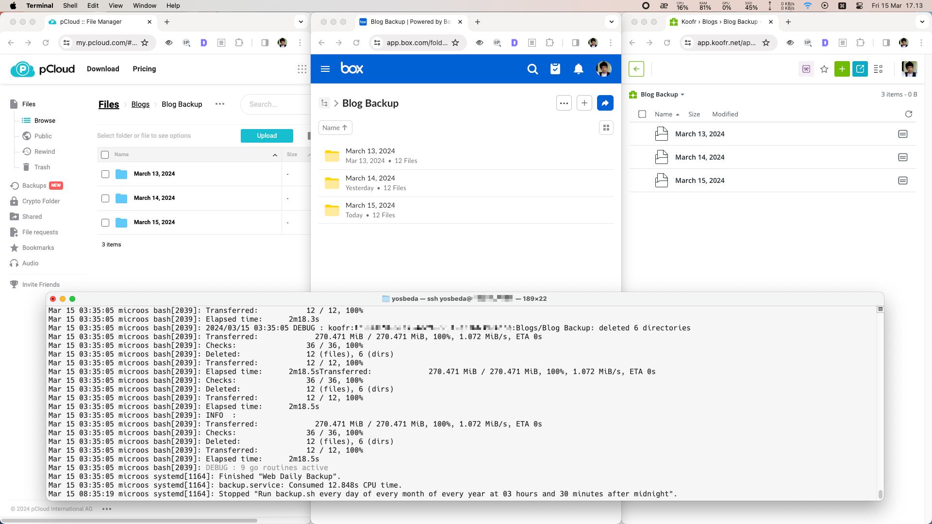Ilustrasi backup data ke cloud